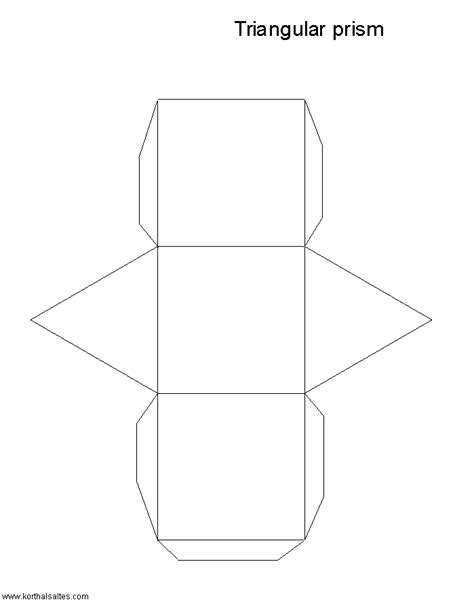 Full Download Paper Triangular Prism Template 