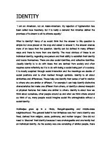 Read Online Papers On Identity 
