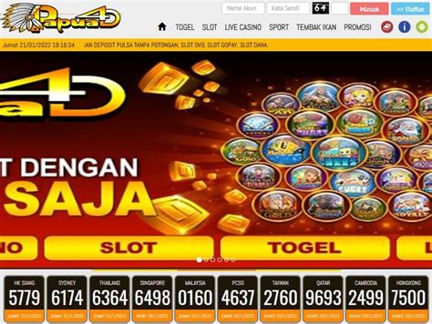 Papua4d Gt Situs Judi Slot Deposit Pulsa Tanpa Potongan Admin - Papua 4d Slot