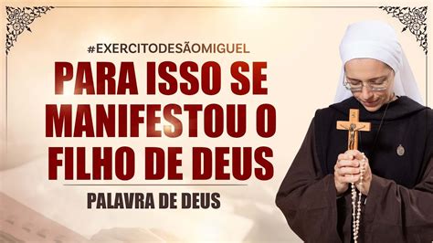 Para Isso Se Manifestou O Filho De Deus