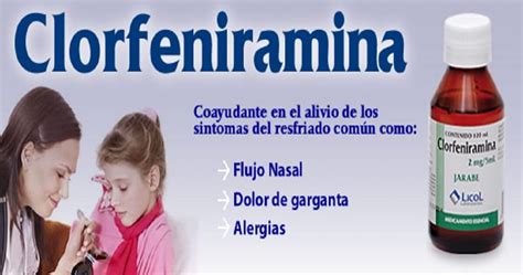 Para Que Es La Clorfenamina Compuesta
