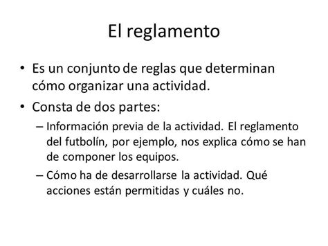 Para Que Sirve Un Reglamento