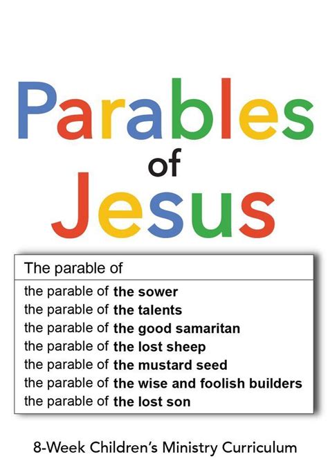 Parables Of Jesus For Children