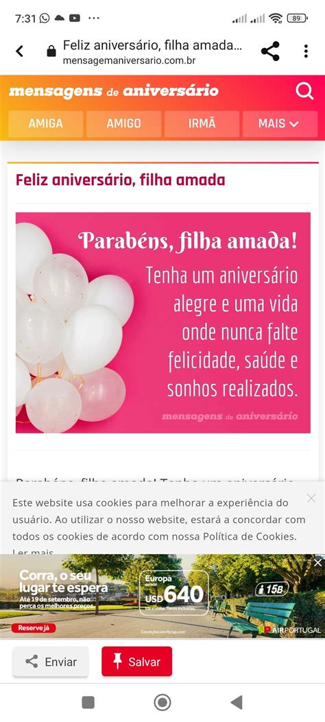 Parabéns Filha Amada