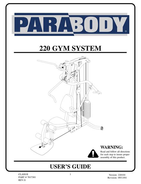 Read Parabody 220 User Guide 