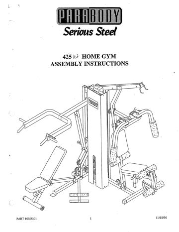 Read Parabody 425 User Guide 