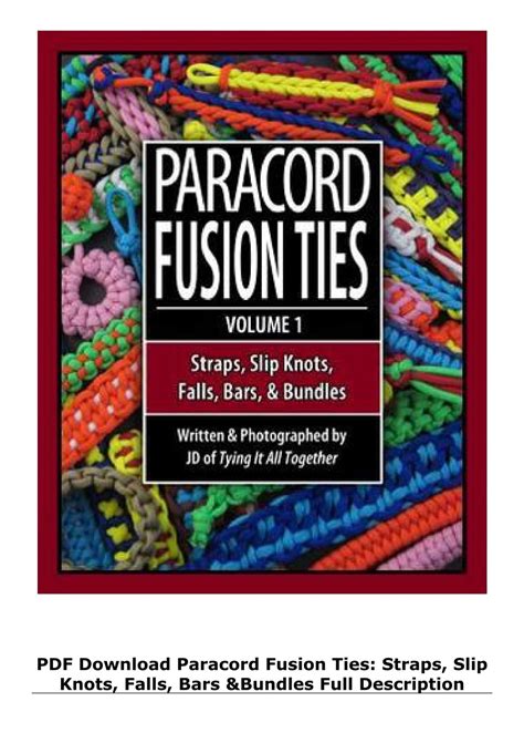 paracord fusion ties fusion knots