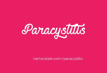 paracystitis - WordReference.com Dictionary of English