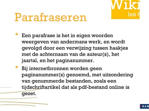 parafraseren betekenis