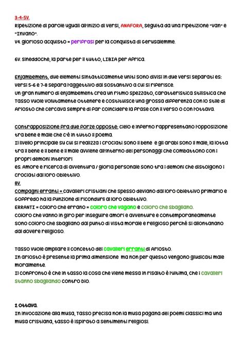 Parafrasi Del Proemio Della Gerusalemme Liberata