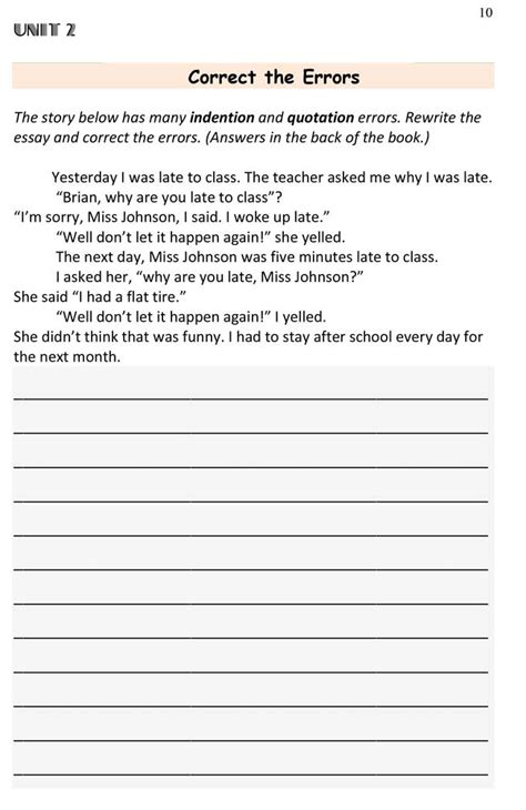 Paragraph Correction Worksheets Englishforeveryone Org The Perfect Paragraph Worksheet Answers - The Perfect Paragraph Worksheet Answers