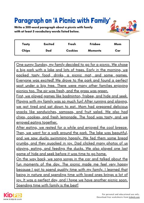 Paragraph On Picnic