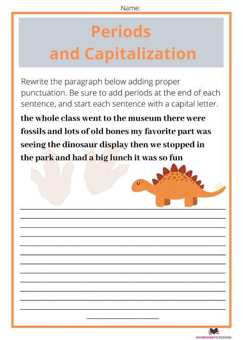 paragraph with punctuation and capitalization errors