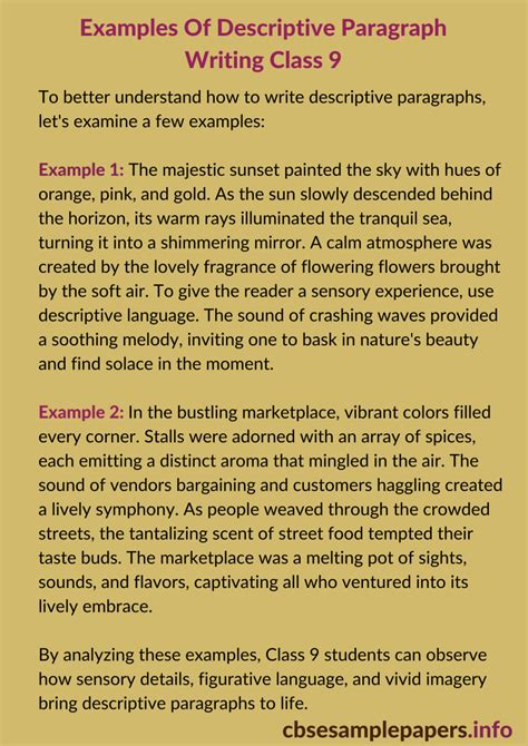 Paragraph Writing Class 9