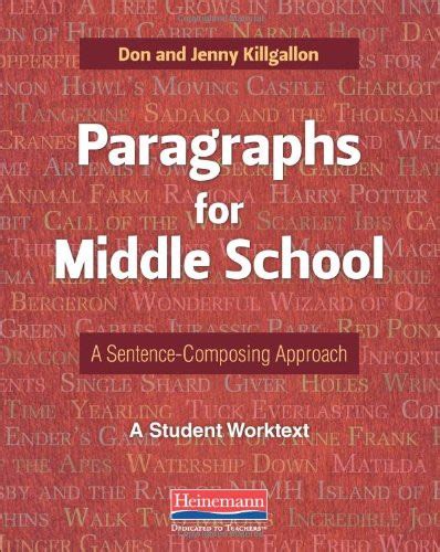 Paragraphs For Middle School By Jenny Killgallon Donald Middle School Paragraph Writing - Middle School Paragraph Writing