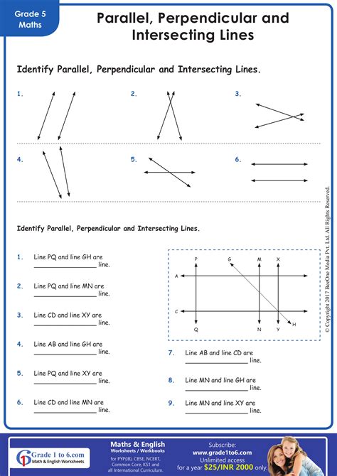 Parallel And Perpendicular Geometry Answer Key