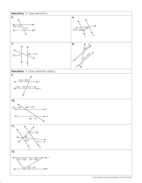 Parallel And Perpendicular Lines Homework 2 Angles And Homework 2 Angles And Parallel Lines - Homework 2 Angles And Parallel Lines