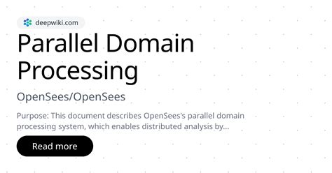 Parallel Computing Opensees