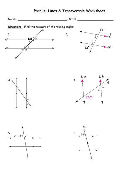 Parallel Line Transversal Worksheets Easy Teacher Worksheets Transversal And Parallel Lines Worksheet Answers - Transversal And Parallel Lines Worksheet Answers