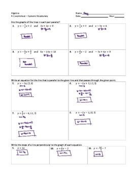 Download Parallel And Perpendicular Algebra 1 Answer Key 