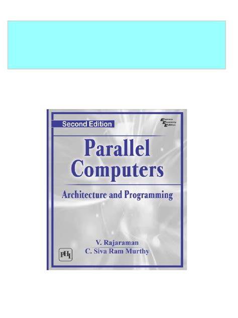 Download Parallel Computers Architecture And Programming V Rajaraman Free Download 