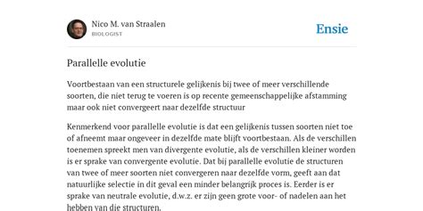 parallelle evolutie
