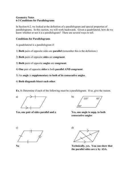 Parallelogram Worksheets Easy Teacher Worksheets Conditions For Parallelograms Worksheet Answers - Conditions For Parallelograms Worksheet Answers