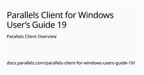 Read Parallels Mobile User Guide 