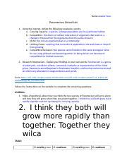 Paramecium Virtual Lab Answer Key