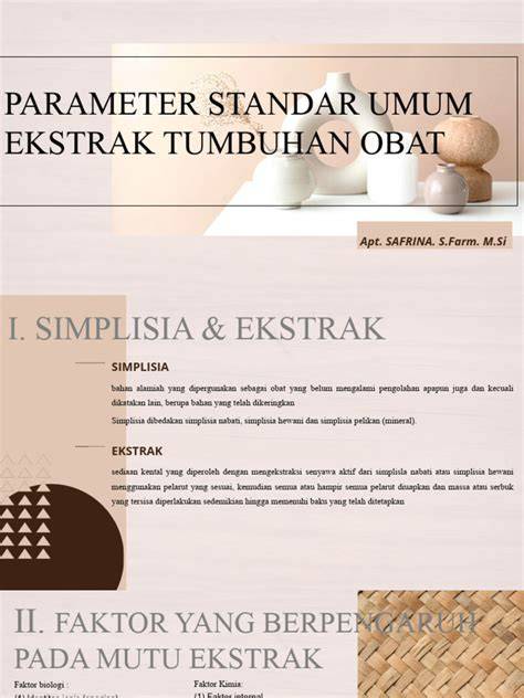 parameter standar umum ekstrak