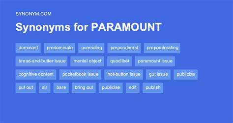 Paramount Synonym