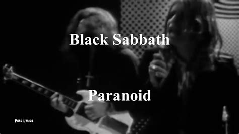 Paranoid Black Sabbath Lyrics