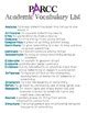parcc academic vocabulary