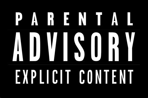 parental advisory font
