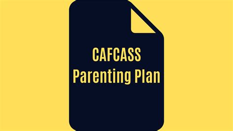 Download Parenting Plan Cafcass 