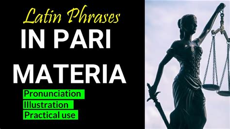 Pari Materia Meaning