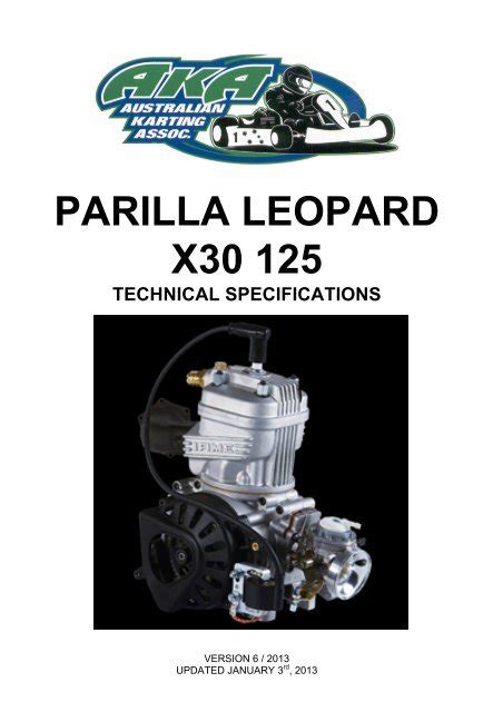 Parilla Leopard X30 125 V 6 Cairns Kart Club