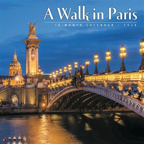 Paris 2017 Wall Calendar