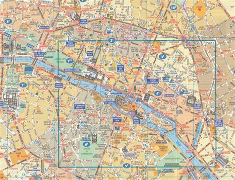 paris michelin city plan 52 city plans