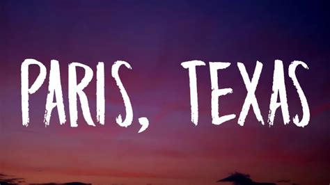 paris texas lyrics