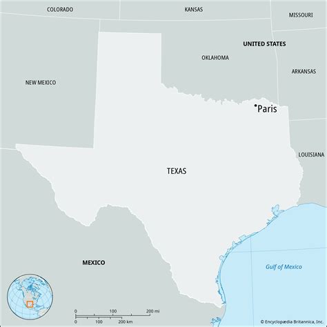 paris texas map