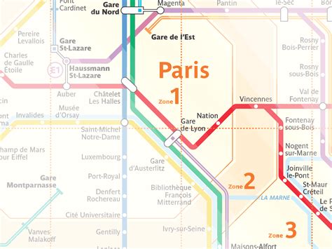 Paris Zone Map