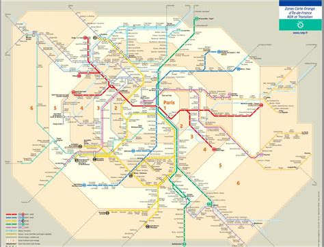 Paris Zones Map