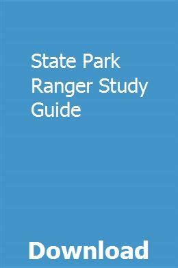 Full Download Park Ranger Study Guide 