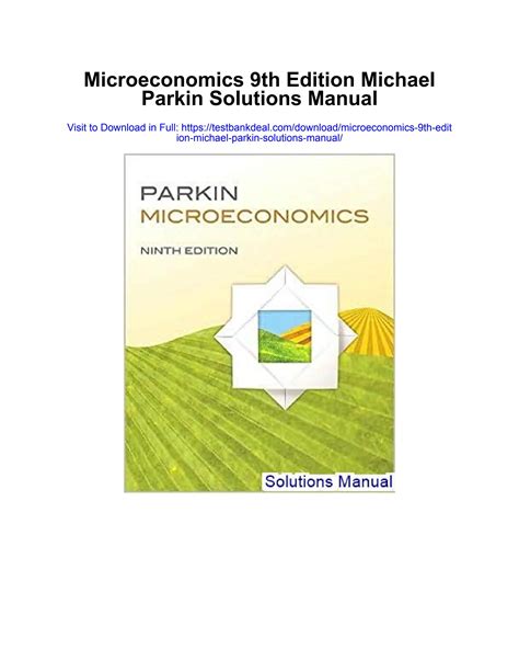 Read Online Parkin Microeconomics 9Th Edition Solutions 