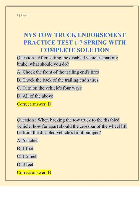 parking enforcement practice test