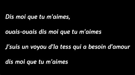 Paroles De Ninho Dis Moi Que Tu M'aime