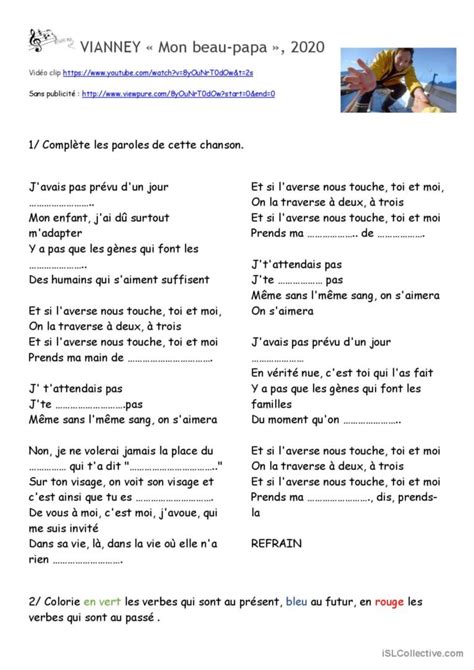 Paroles De Vianney Beau Papa