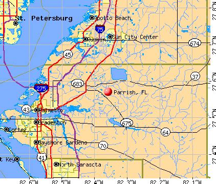 parrish florida on map