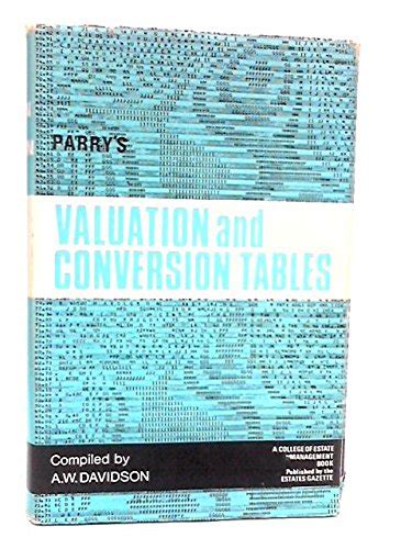 Parrys Valuation Tables And Conversion Tables
